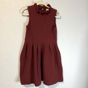 Ganni Burgundy Sleeveless Dress